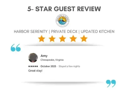 5 Star review from a recent guest