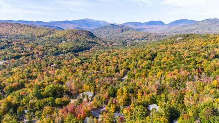 An aerial view above the home!