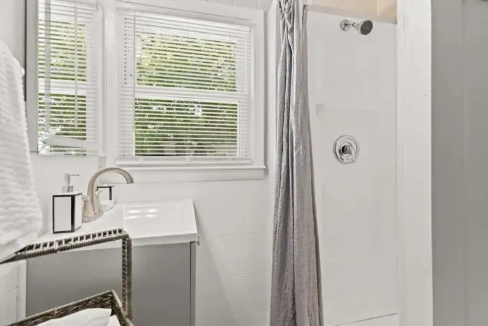 Full bathroom with stand up shower