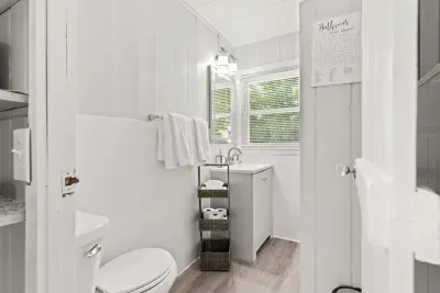 Full bathroom with stand up shower