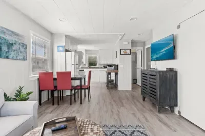 Open living room & kitchen, strong WiFi, smart Roku TV, mini-split heating and cooling