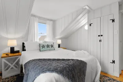 Bedroom #3 with queen bed and smart TV