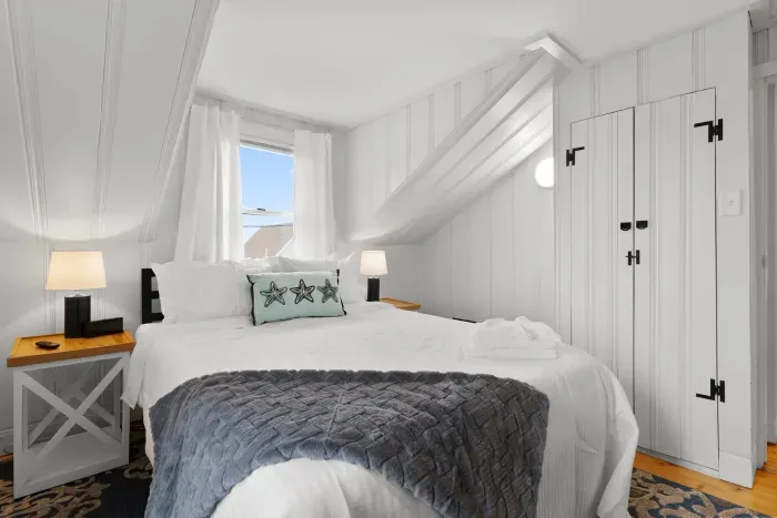 Bedroom #3 with queen bed and smart TV