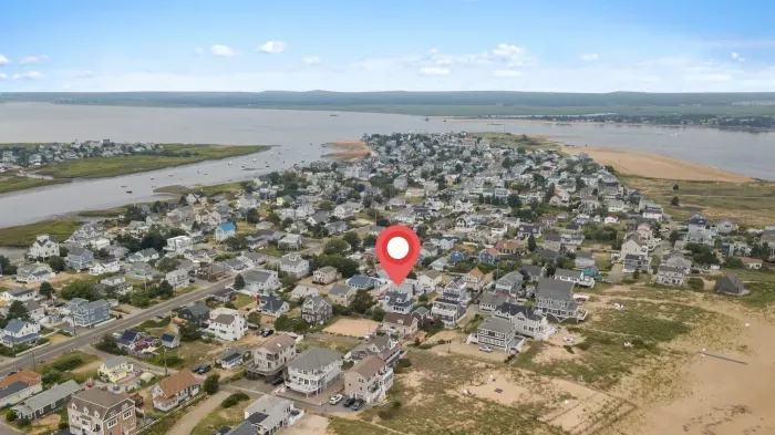 Aerial view - steps to the beach!