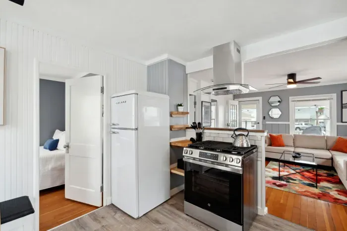 Fully equipped kitchen with all the essential utensils