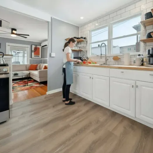 Prepare a meal in a full kitchen with coffee maker and microwave.