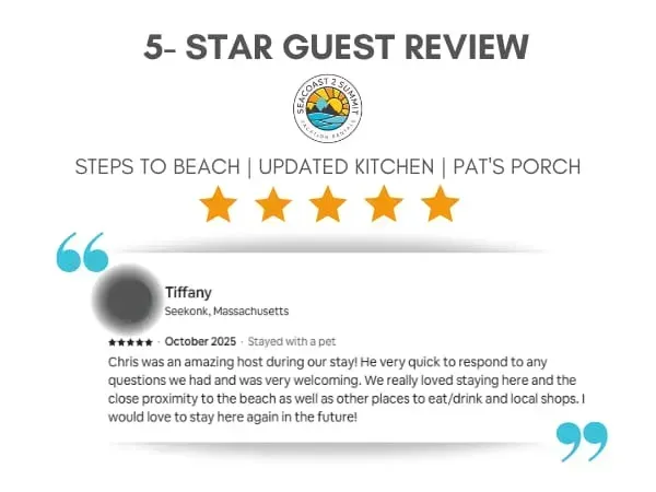 5 Star Review from a Recent Guest