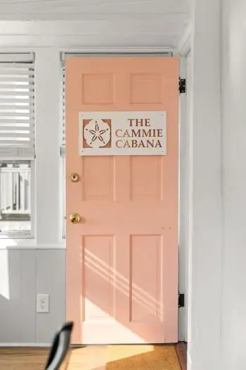 The entrance to our rental, located on second level.