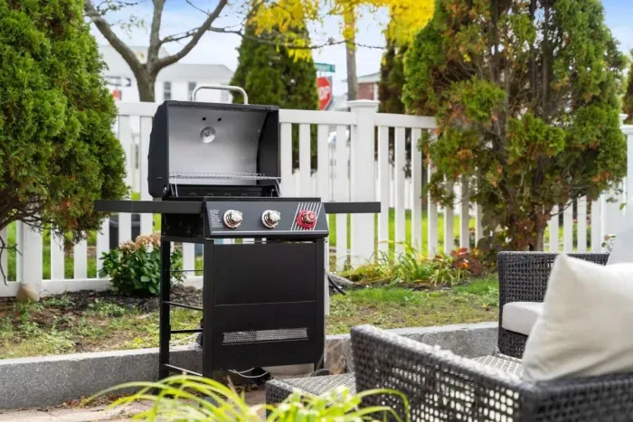 Common outside sitting & grilling area