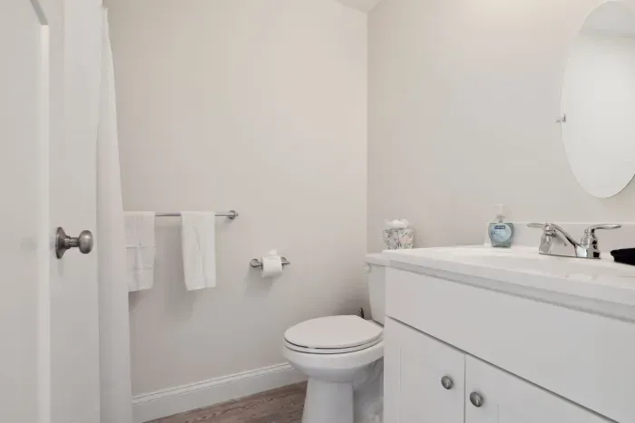 Second floor bathroom with standing shower