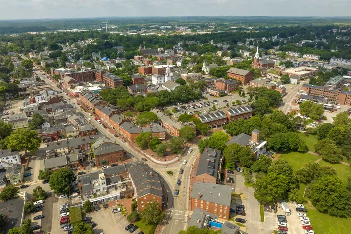 Aerial view of Downtown Newburyport 