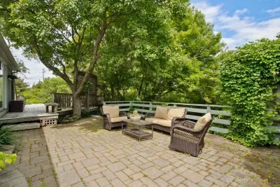Plenty of seating on the upper patio to relax after a day at the beach!