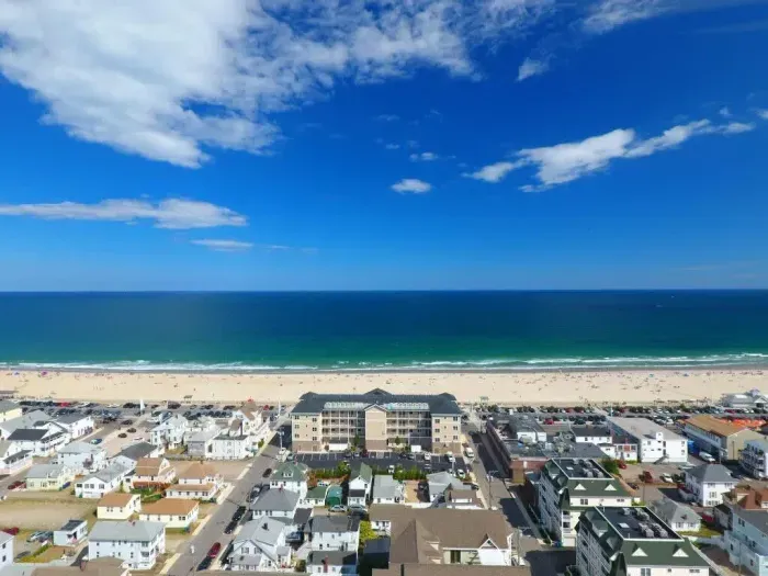 Hampton Beach ariel view
