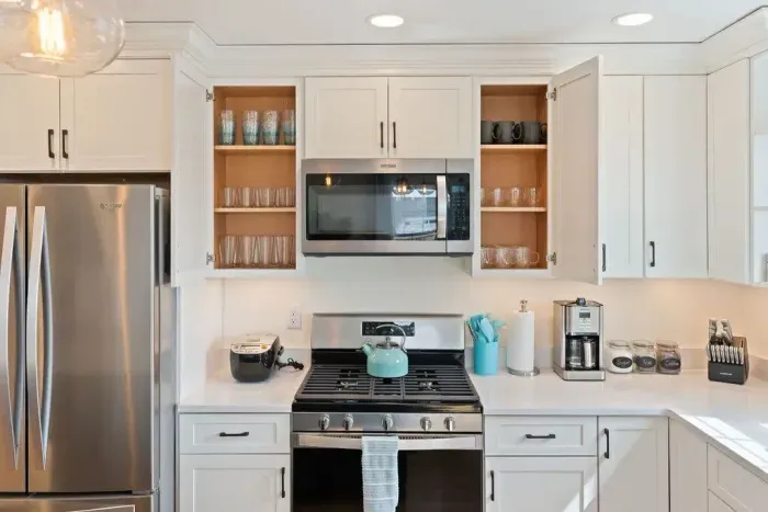 Fully stocked kitchen for enjoying home-cooked meals