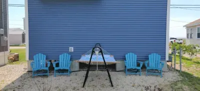 Outdoor lounge area