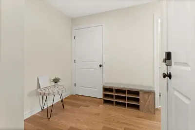 Ground level entrance/foyer with access to the garage