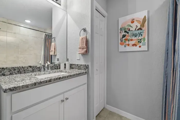 Bathroom #2 with shower tub.