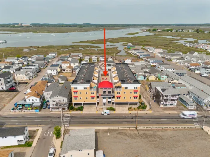 Aerial view of the complex