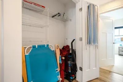 Beach chairs, and vacuum provided