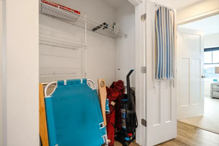 Beach chairs, and vacuum provided