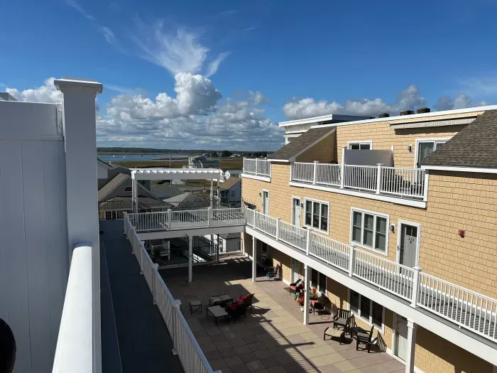 Marsh views from the balcony!