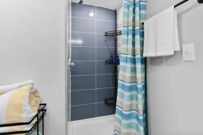 Bathroom with standing shower