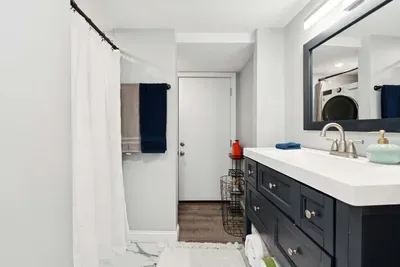 Bathroom with standing shower