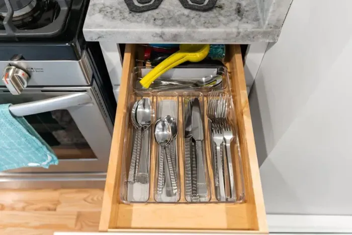 Kitchen is fully stocked with all the essentials! including cups, utensils, and plates