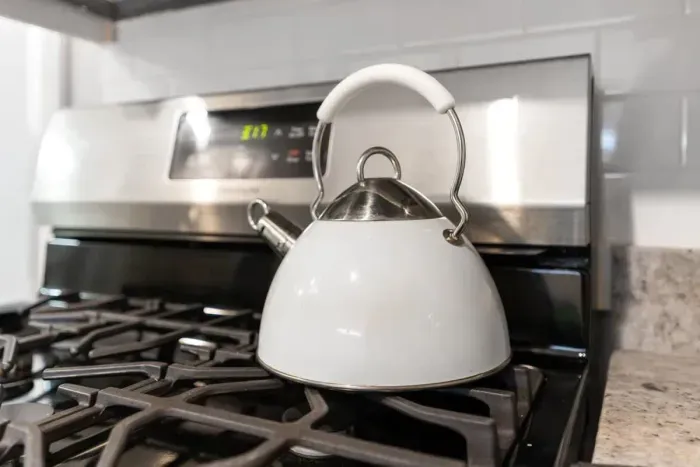 Provided tea kettle