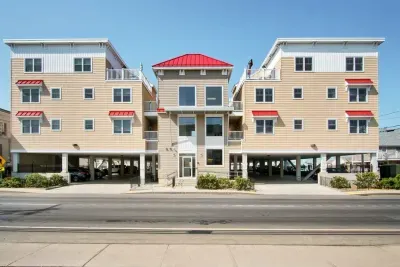 Front view of building