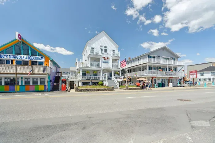 Exterior view of the Americana Hotel.