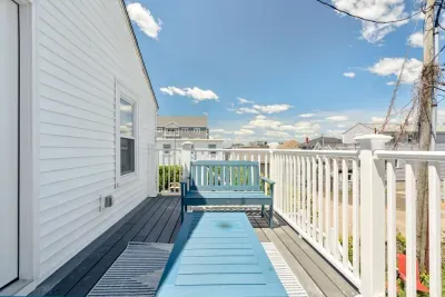 Private deck with outdoor seating