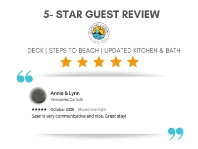 5 Star Review from a Recent Guest