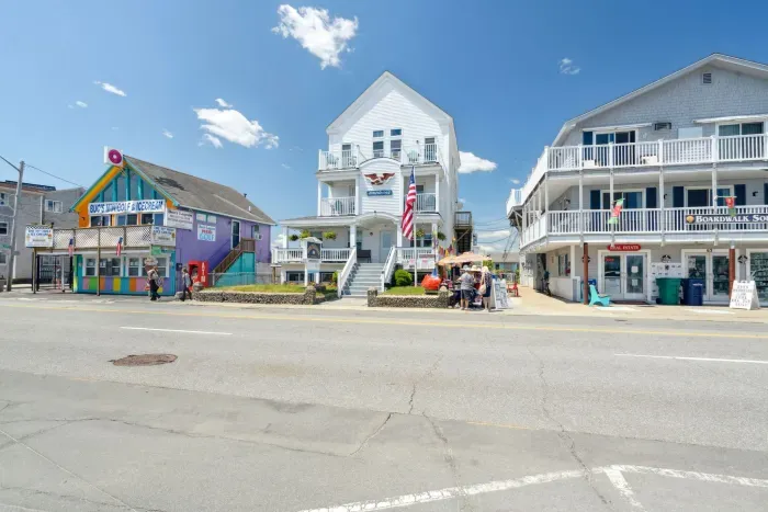 Exterior view of the Americana Hotel.