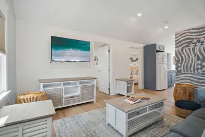 Cozy living room with smart TV
