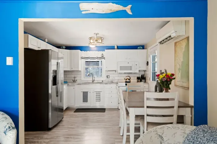 Fully equipped kitchen with updated appliances