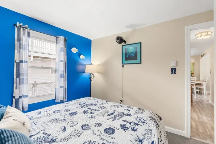 Bedroom #2 with a Queen bed. Clean linens provided