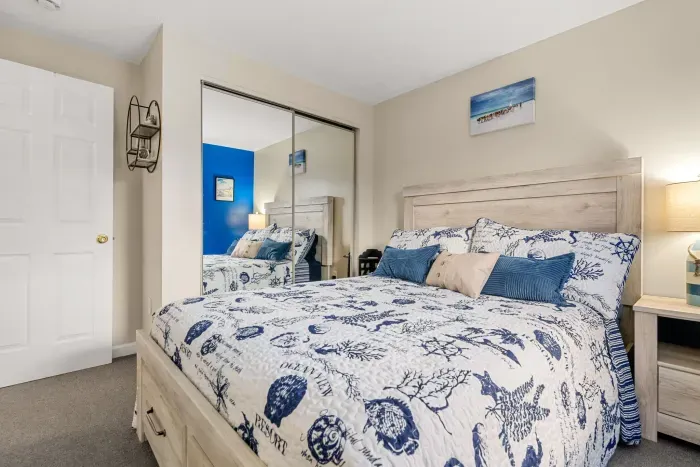 Bedroom #2 with a Queen bed. Clean linens provided