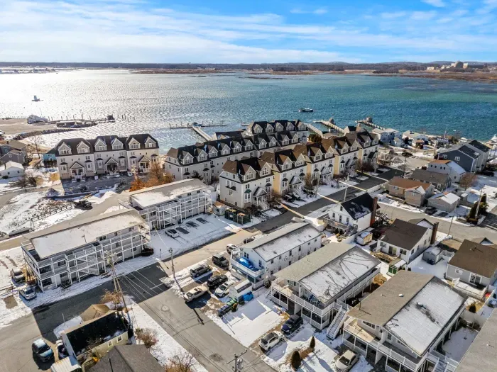 Aerial view of the home! Check out how close it is to the marina!