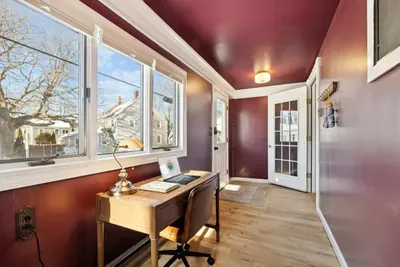 The office/porch perfect for peace and quiet while working from home!