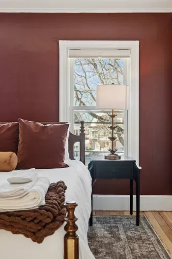 Bedroom #2 with a queen bed and smart TV. Clean linens provided.