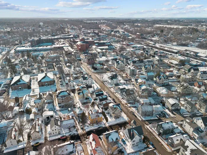 Aerial view of the home! Located minutes to downtown Portsmouth!