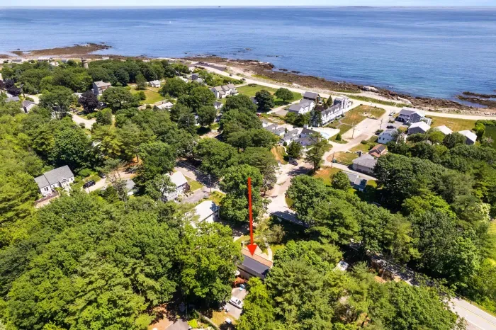 Bird’s-eye view of your home base near the NH shoreline