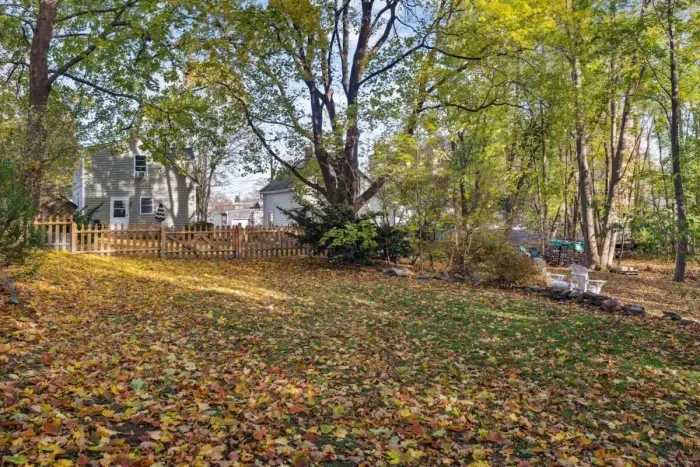 Spacious fenced-in backyard