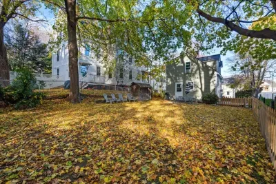 Spacious fenced-in backyard