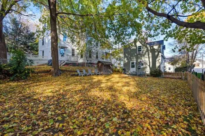Spacious fenced-in backyard