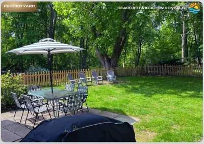 Fenced-in backyard