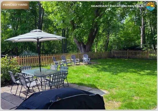 Fenced-in backyard