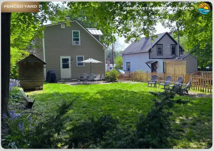 Spacious fenced-in backyard