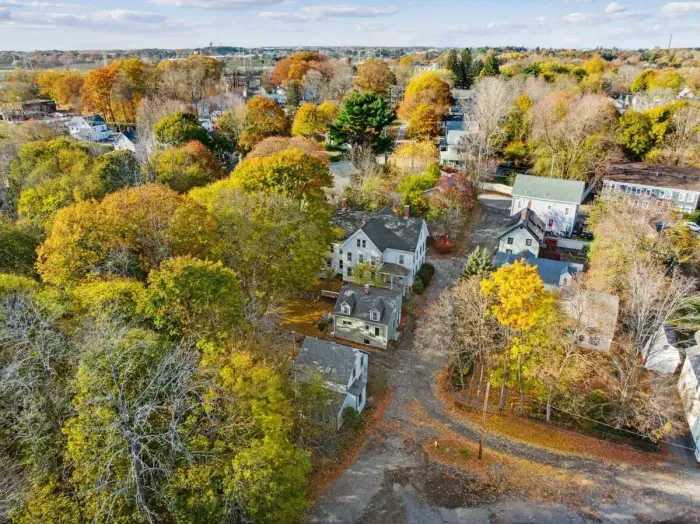 Aerial view of the property